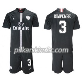 Koszulka Paris Saint-Germain Kimpembe 3 Jordan Czarny Dziecięca Trzeciej 2018-2019 - Koszulki Piłkarskie